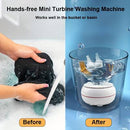 PORTABLE USB ULTRASONIC TURBINE LAUNDRY WASHING MACHINE